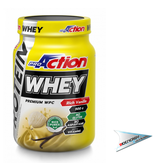 Pro Action-PROTEIN WHEY  900 gr Vaniglia  